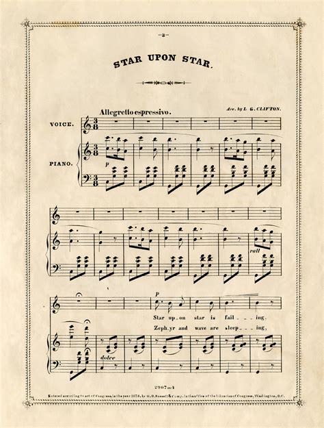 Free Printable Antique Sheet Music